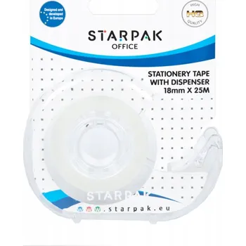 Lepicí páska s řezačkou Starpak 18 mm x 25 m