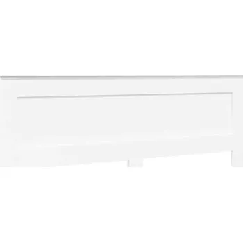 Čelo postele s čelo Bílá 200 cm kompozitní dřevo