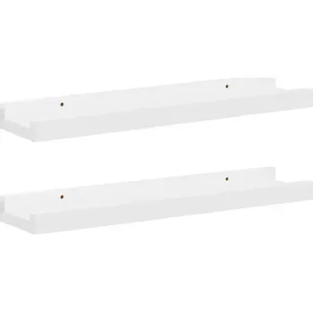 police Police MDF deska VidaXL 40 x 9 cm bílá