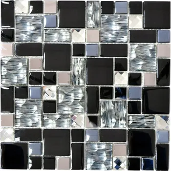 Obklad Mozaika WzorcowniaStudio 30 x 30 cm černá