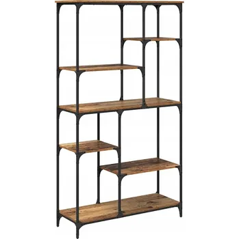 Knihovna Police na knihy Staré dřevo 99 x 35,5 x 176 cm