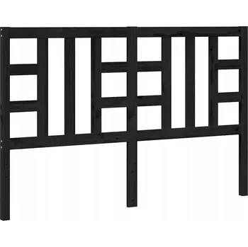 VidaXL Čelo postele, černé, 146x4x100 cm