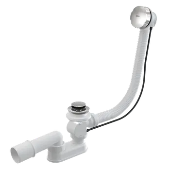 Sifon Alcaplast A55K-80 vanový sifon automat komplet kov