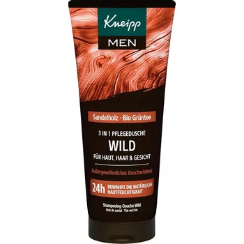 Sprchový gel Kneipp Men 3v1 Wild mycí Gel 200 Ml santalové dřevo, zelený čaj