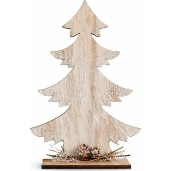Velikonoční dekorace DECOLED Dřevěná dekorace stromeček 13,5 × 4 × 30 cm, stojící