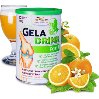 Orling Geladrink Fast nápoj 420 g, pomeranč
