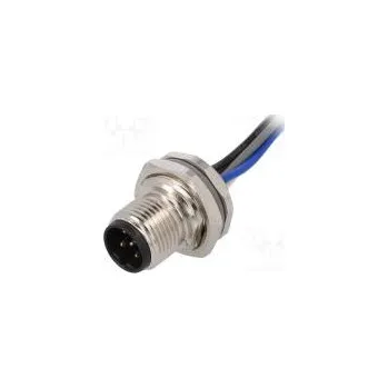 Elektrická zásuvka Zásuvka M12 PIN 5 vidlice kód B-Profibus vodiče IP67 přímý