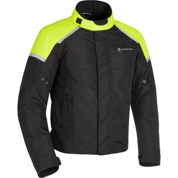 Moto bunda OXFORD SPARTAN Bunda na motorku Oxford Spartan Short WP černo-fluo žlutá XL