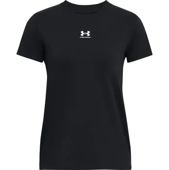 Dámské tričko Dámské tričko s krátkým rukávem Under Armour RIVAL CORE SS TEE W černé 1383648-001 - XXL | UK 10,5 | US 11,5