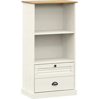 Knihovna Regál VidaXL 60 cm x 114,5 cm x 35 cm, odstíny hnědé