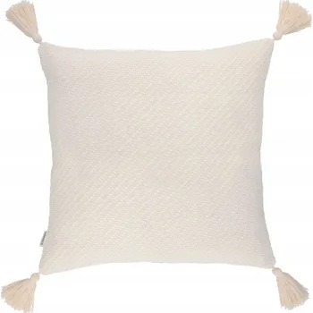 Povlak na polštářek Dekorační povlak na polštář MORRIS ecru s třásněmi 45x45