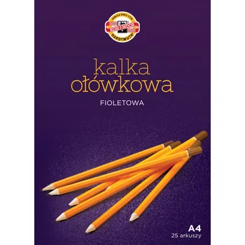 Kopírovací papír A4 fialový, pro tužky, 25 listů KOH-I-NOOR