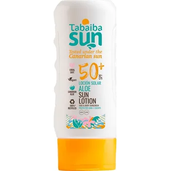 Přípravek na opalování Tabaiba Sun Aloe Opalovací Mléko 200 Ml SPF50+ | OFICIÁLNÍ OBCHOD TABAIBALOE