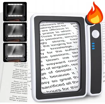 RUČNÍ SKLÁDACÍ LUPA S NABÍJENÍM A KŘIŠŤÁLOVĚ ČISTOU ČOČKOU