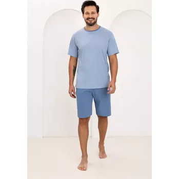 Pánská móda PÁNSKÉ PYŽAMO 508 W/26 Modrá XL