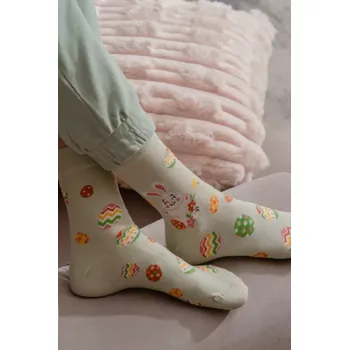 Pánské ponožky DÁMSKÉ VELIKONOČNÍ PONOŽKY 136 ecru 38-40