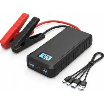 Powerbanka Startovací Powerbanka LCD 20000mAh s Kabely a Ochrannými Prvky