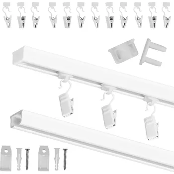 Obraz Jednokolejnicová hliníková stropní lišta RENA bílá 300 cm