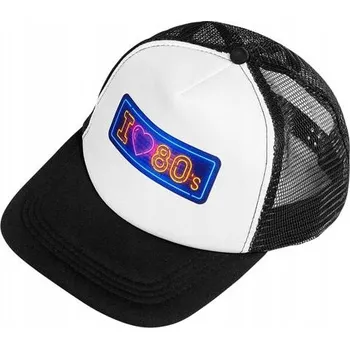 Kšiltovka KŠILTOVKA DISCO 80. LÉTA BÍLO-ČERNÁ