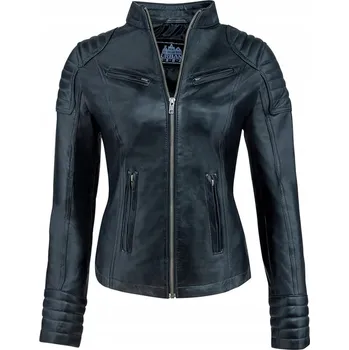 Moto oblečení URBAN 5884 ČERNÁ KOŽENÁ BUNDA MĚKKÁ A PŘILÉHAVÁ