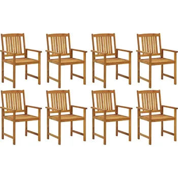 zahrada-XL Zahradní židle 8 ks masivní akáciové dřevo 3078150