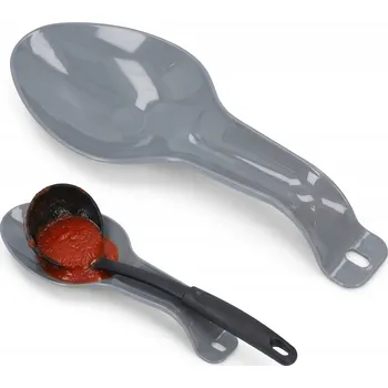 PODLOŽKA POD LŽÍCI šedá, odkládací podložka na naběračku, vařečku a kuchyňské náčiní