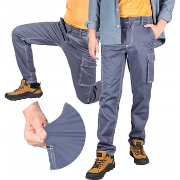 Pracovní obuv Pánské pracovní kalhoty ELASTICKÉ BOZP SLIM pohodlné S 46 pas 78/84cm FIRI