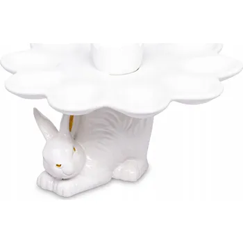 Velikonoční dekorace Stojánek na vajíčka s zajíčkem, talíř, podnos, velikonoční dekorace