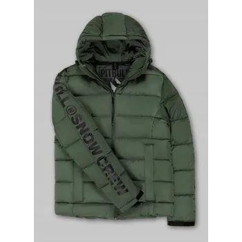 Moto bunda Pitbull pánská prošívaná bunda s kapucí Airway 4, velikost S