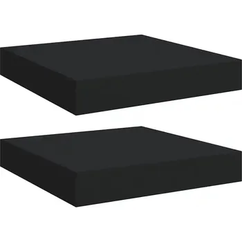 police Police MDF deska VidaXL 23,5 x 23 cm černá