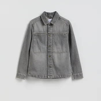 Reserved - Džínová košile comfort fit - světle šedá - YQ322-09J - YQ322-09J-XL