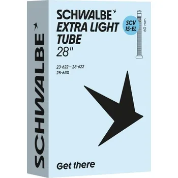 Duše na kolo SCHWALBE SCV15 EXTRA LIGHT 27/28x0.9-1.10 DUŠE S VENTILKEM 60MM CLIK VALVE
