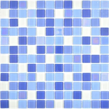 Obklad Skleněná mozaika WzorcowniaStudio 30 x 30 cm, odstíny modré