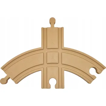 Vláček a vláčkodráha Jednoduchá oblouková výhybka pro dřevěnou vláčkodráhu