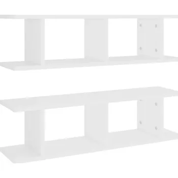 police Police z dřevotřísky VidaXL 18 x 78 cm, bílá