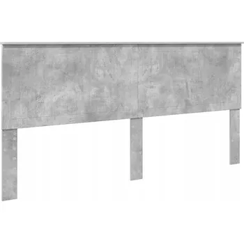Čelo postele s čelo Betonově šedá 200 cm Kompozitní dřevo