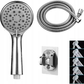Sprchový set SPRCHOVÝ SET sprchová hlavice 5 funkční + hadice + držák tryska