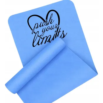 podložka na cvičení PODLOŽKA NA CVIČENÍ PROTISKLUZOVÁ MODRÁ JÓGA FITNESS Pilates & Coffe Club