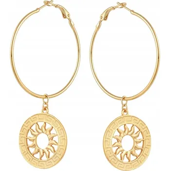 Náušnice Colibra Pozlacené Náušnice s řeckým sluncem z kolekce Helios