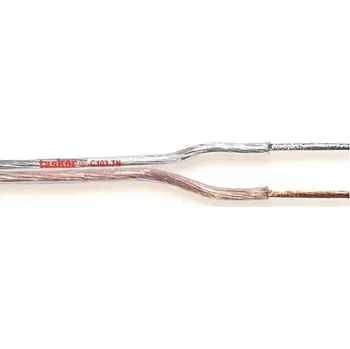 Audio kabel Kabel Reproduktoru na Cívce 2x 0.22 mm² 100 m Transparentní TASR-C103TN Tasker