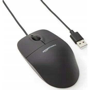 Myš Mysz Przewodowa Amazon Basics USB Optyczna 3 Tlačítka 1000DPI