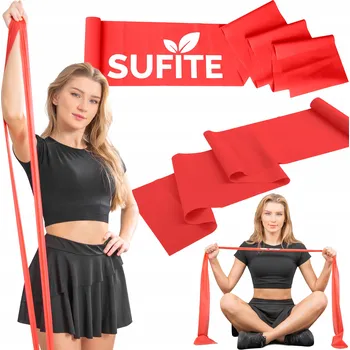 SUFITE odporová guma, elastická latexová guma na cvičení, odpor 5-8 kg