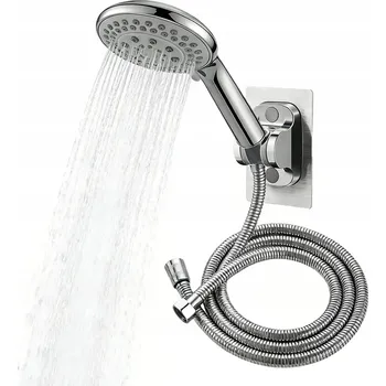 Sprchový set SPRCHOVÝ SET SPRCHOVÁ HLAVICE 5 FUNKCÍ HADICE DRŽÁK TRYSKA ANTI-CALC
