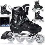 Kolečkové Brusle Nils Extreme NH10905 s vyměnitelným rámem, nastavitelné, černé, vel. 39-42