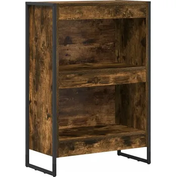 Knihovna Knihovna Kouřový dub 80 x 30 x 155 cm kompozitní dřevo