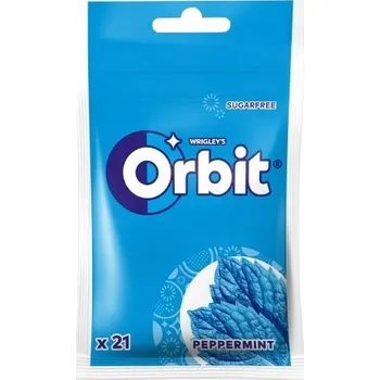 Žvýkačka Žvýkačka Orbit dražé mátové bez cukru 22 ks