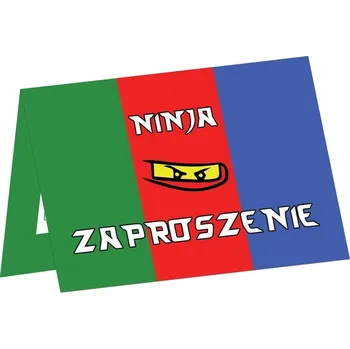 Pozvánka Narozeninové pozvánky Ninja - 6 ks