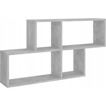 police Dřevěná police VidaXL 100 x 53 cm, odstíny šedé