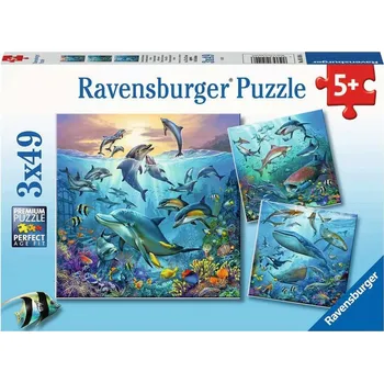 Puzzle RAVENSBURGER Puzzle Zvířata z oceánu 3x49 dílků