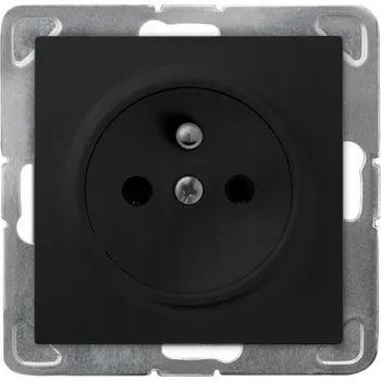 Elektrická zásuvka Jednoduchá zásuvka s uzemněním OSPEL Impresja GP-1YZ/m/33 černá